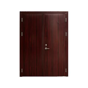 European-Design-Bedroom-Steel-Interior-Firerated-Door-With-Black-Frame