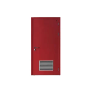 Fire-door-SFFECO-Cold-rolled-steel-with-Bottom-Louver-Model-SF-SD-Single-Door-leaf-size-1950×900-mm-Color-Red