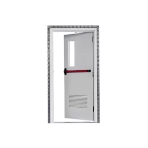 Fire-door-SFFECO-Cold-rolled-steel-with-Glass-Window-Model-SF-SD-Single-Door-leaf-size-900×1950-mm-Color-Gray