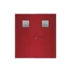 Fire-door-SFFECO-Cold-rolled-steel-with-square-glass-window-Model-SF-DD-Double-Door-leaf-size-1900×1950-mm-Color-Red