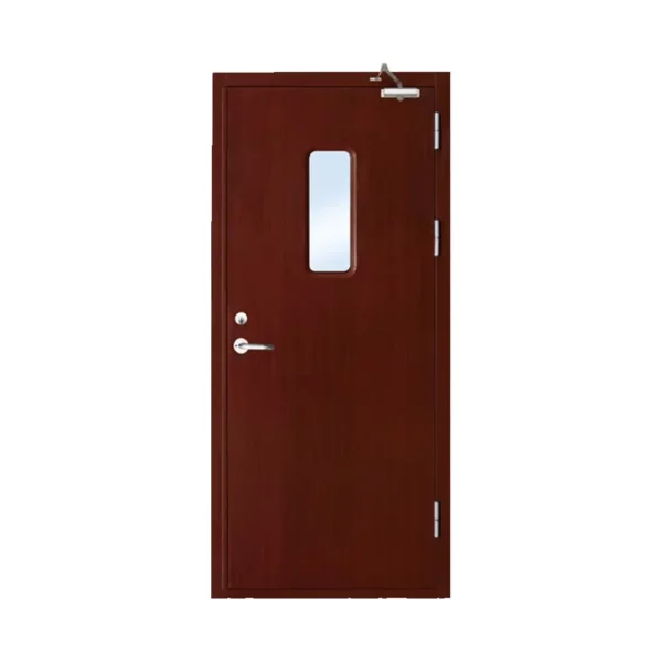 Top-Fashion-Aluminum-Frame-Security-Fireproof-Hotel-Fire-Steel-Resisting-Door-With-Glass